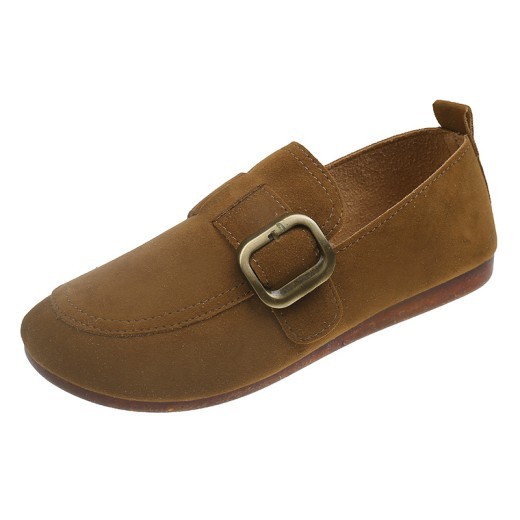 Retro Slip-on Shallow Mouth Flat Casual Shoes
