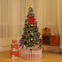 Christmas Tree Decorative Fence Merry Christmas Decorations