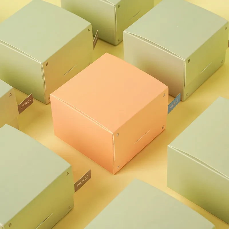 Small Square Box Baking Handmade Nougat Snowflake Kaiyun Crisp Room Temperature Cookies Empty Packaging