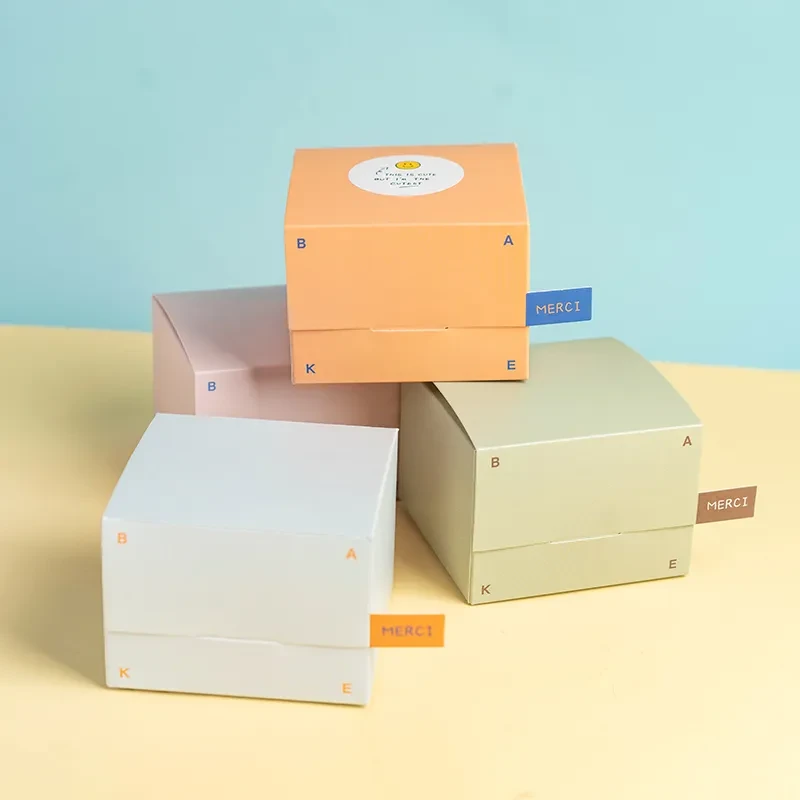 Small Square Box Baking Handmade Nougat Snowflake Kaiyun Crisp Room Temperature Cookies Empty Packaging