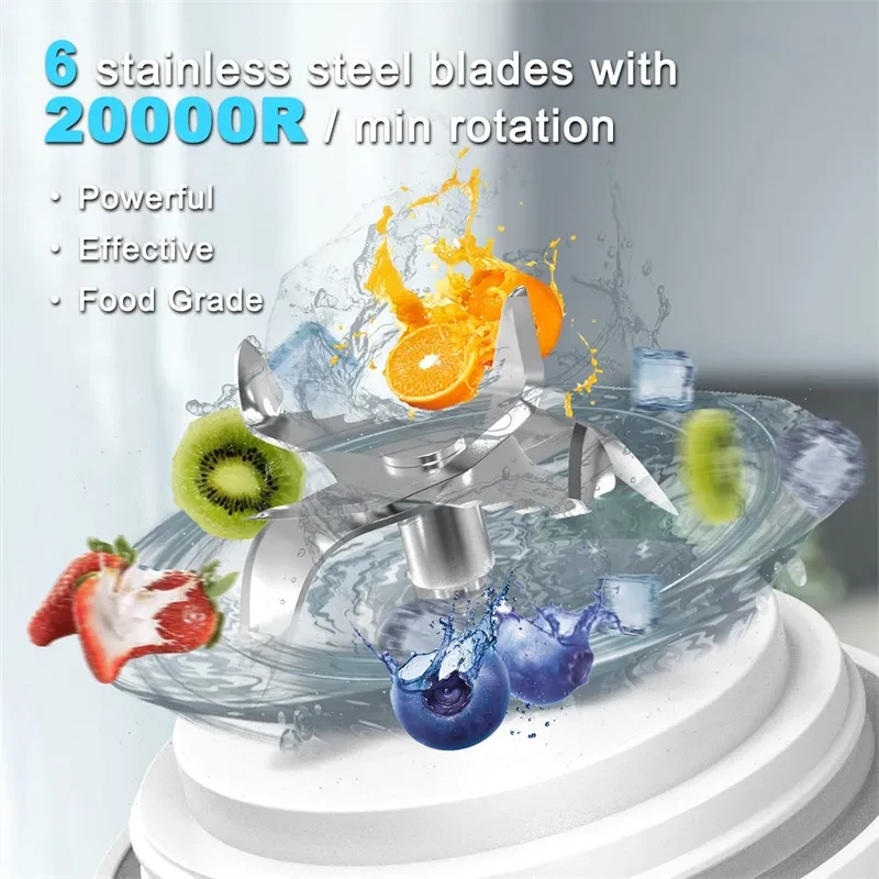 6 Blade Mini Blender Kitchen