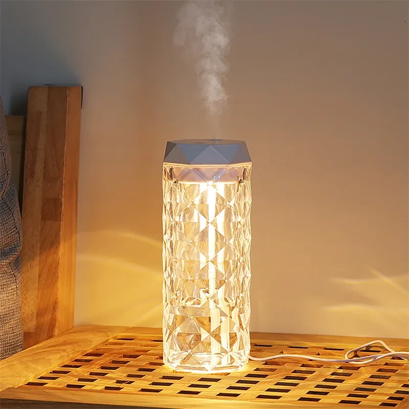 Crystal Lamp Air Humidifier Color Night Light