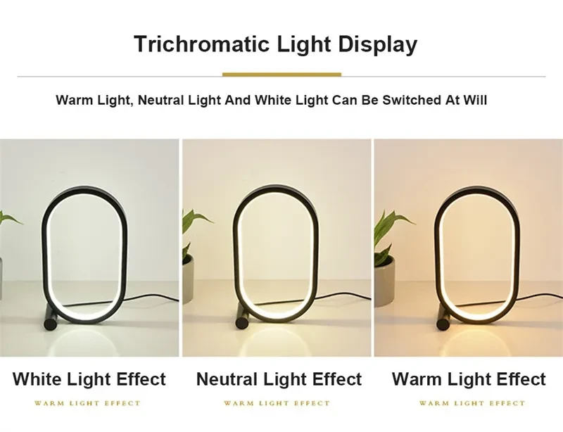 Oval Acrylic Lamp Touch Control