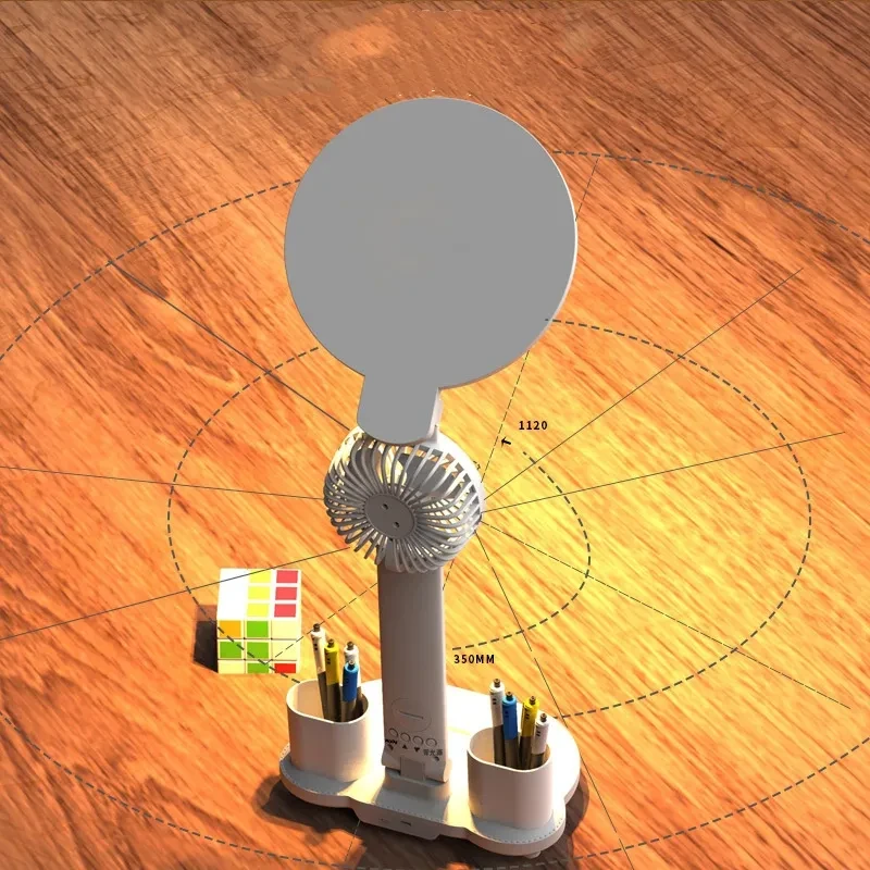 LED Clock Table Lamp USB Chargeable Dimmable