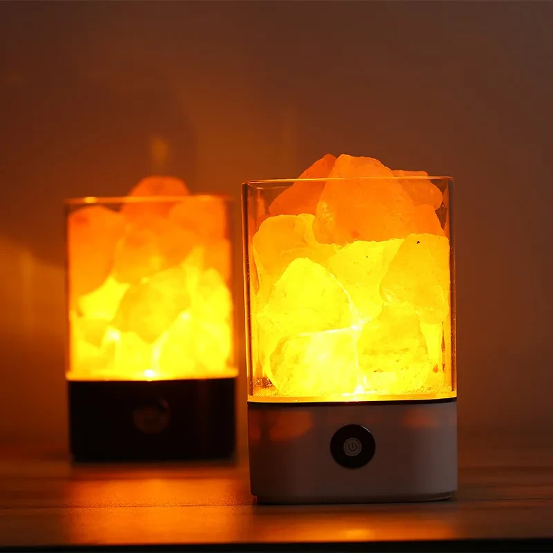 USB Crystal Light Himalayan Salt LED Lamp