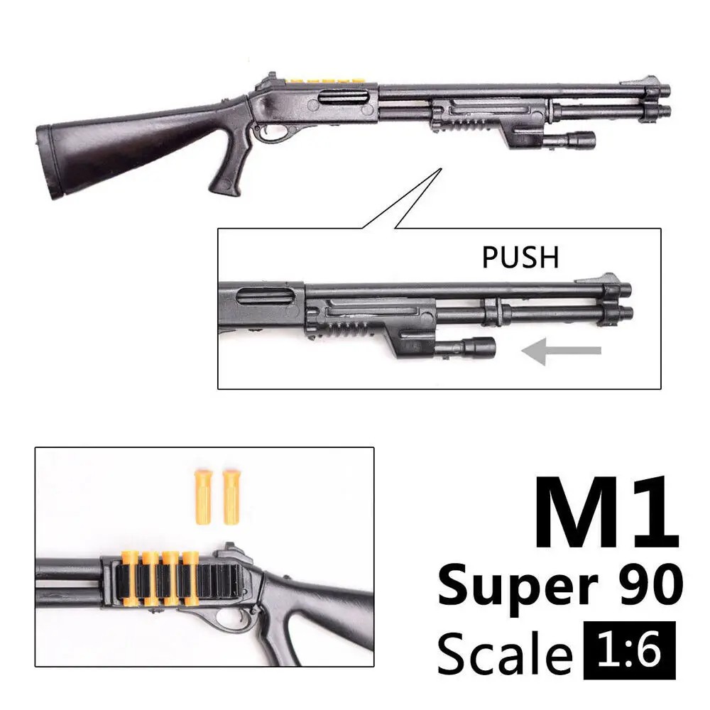 1:6 Weapon Model Benelli M1 Super 90 Shotgun  Assembly Model Building Bricks for Action Figures