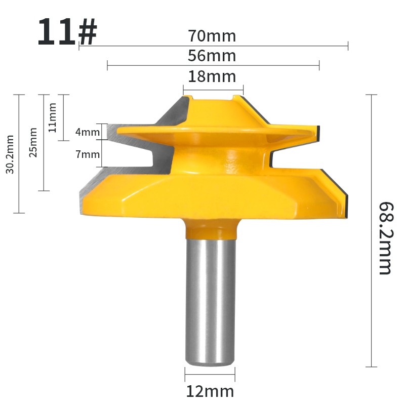 TimberLock® 45° Lock Miter Router Bit - 1/2" Shank