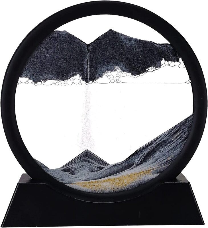 3D Moving Sand Art Picture Glass Sandscape in Motion Display Sand L