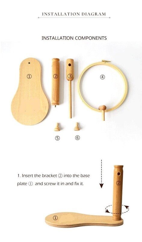 Embroidery Wooden Stand Cross Stitch Rack