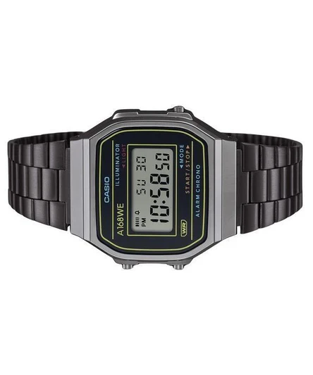 Casio Vintage Heritage Colors Stainless Steel Black Dial Quartz A168WEHB-1A Unisex Watch