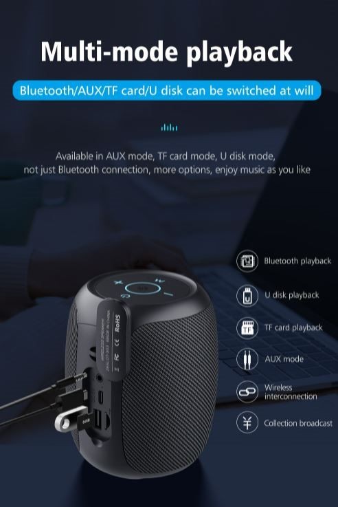 Bluetooth speaker, Zealot S53, 24 hours playing time, 20w super loud sound.