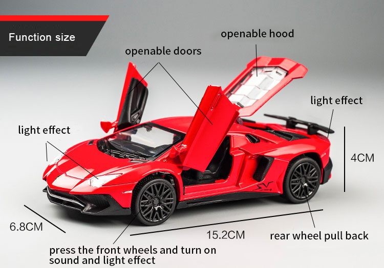 Die Cast Car, Lamberghini 770 Model, 1:32.