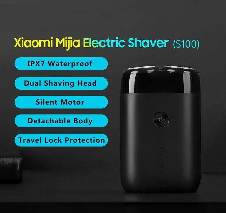 Electric Shaver, Xiaomi Mijia S100 Razor with Dual Floating Shaving
