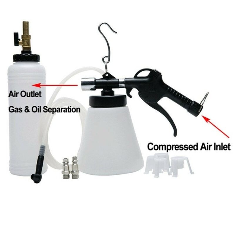 Pneumatic Car Brake Fluid Bleeder Tool Brake Oil Replacement Kit