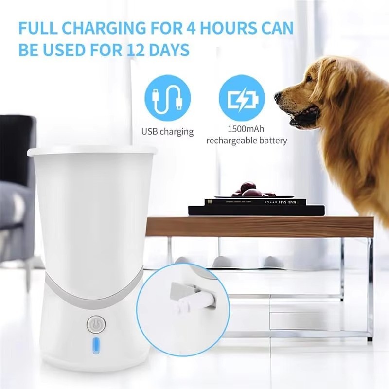 Electric Dog Paw Cleaner,automatic Paw Cleaner,portable Dog Paw Grooming,silicone Pet Brush
