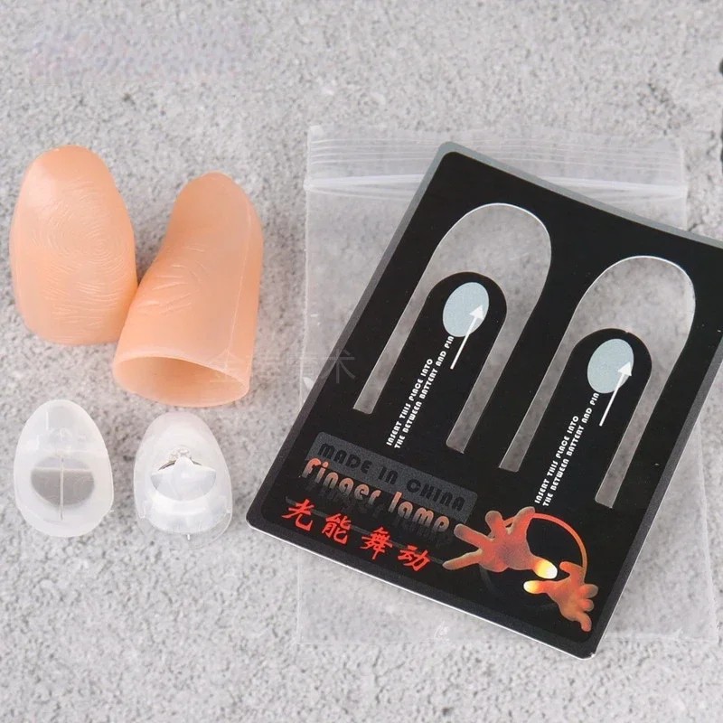 2 Pcs/Set Magic Thumbs Light Toys for Adults  Magic Trick Props, Blue LED Flashing Fingers
