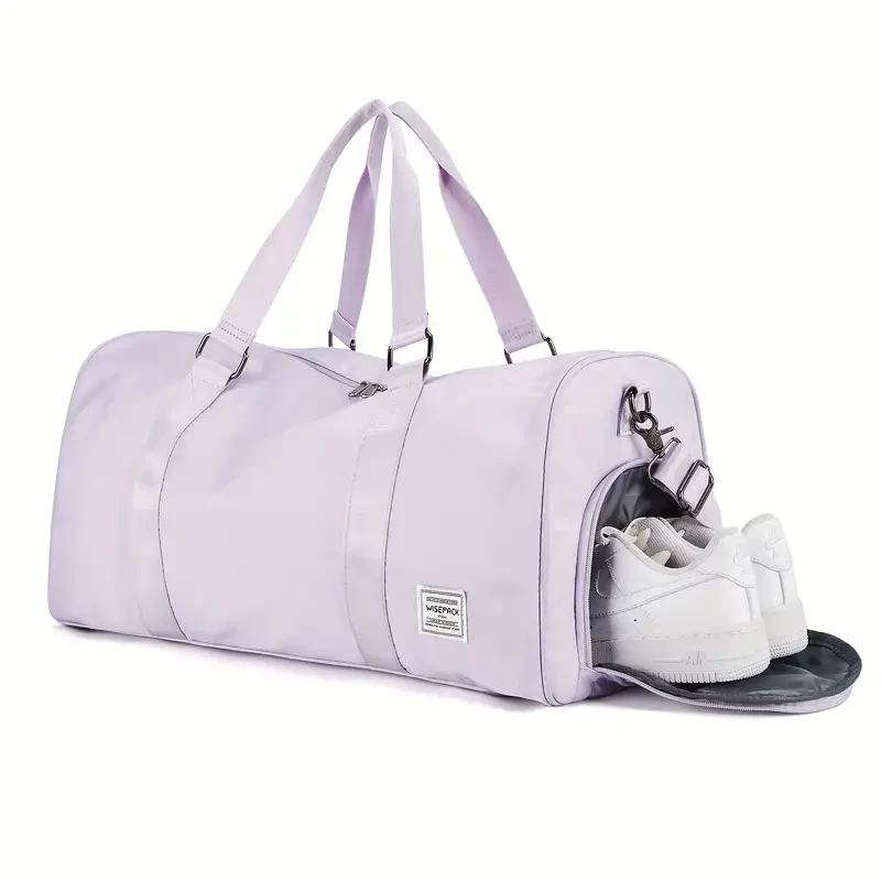 Gym Sports Duffle Bag With Independent Shoe Compartment, Large Capacity Travel Tote Shoulder Bag, Durable Handbag For Short Trips, Fitness Training, Army