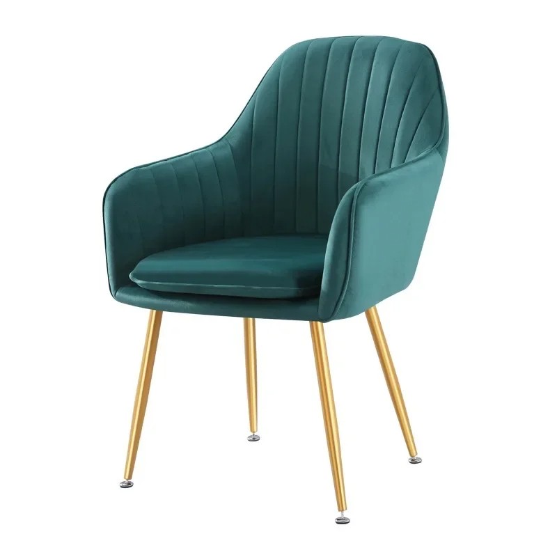 Hot Sale Modern Colorful Pink Armrest Dining Chairs