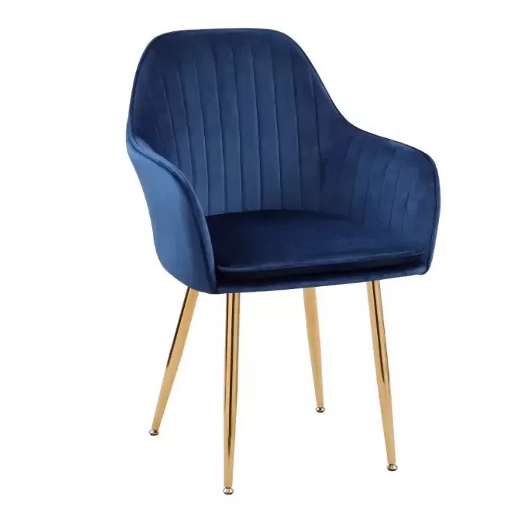 Hot Sale Modern Colorful Pink Armrest Dining Chairs