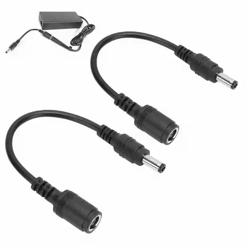 2Pcs DC Power Charger Adapter Converter 7.4x5.0mm Female to 5.5x2.5mm Male for HP Laptop