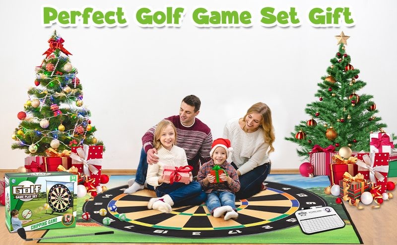 Mini Golf Game Set Golf Putting Chipping Hitting Mats