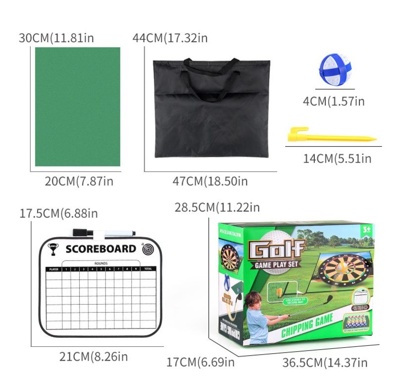 Mini Golf Game Set Golf Putting Chipping Hitting Mats