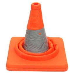 Folding Traffic Road Cone Telescopic Reflective Tape Warning Sign Safety Witches