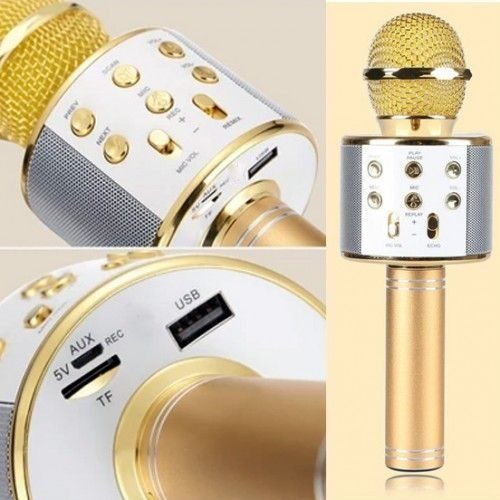 Wireless Microphone HIFI Speaker - WS 858, Original.