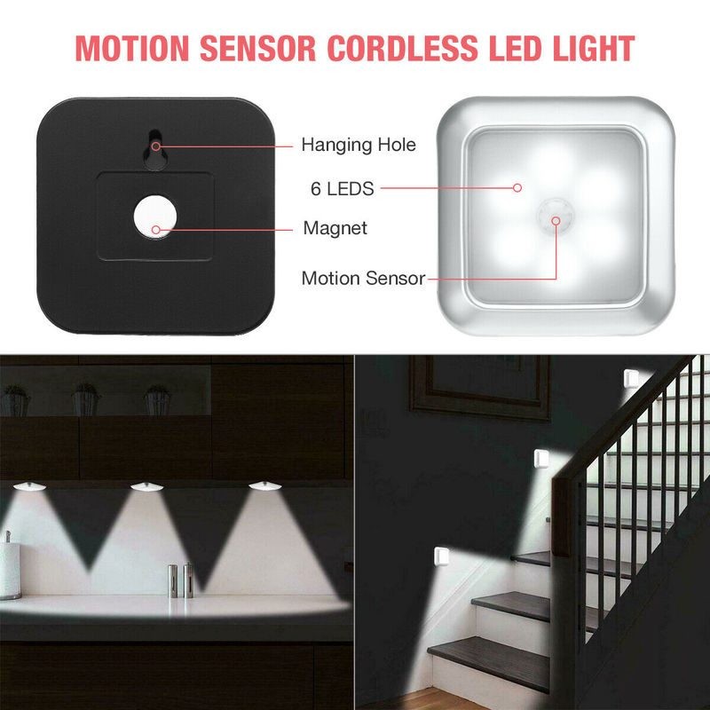 2pcs Motion Sensor Closet Lights