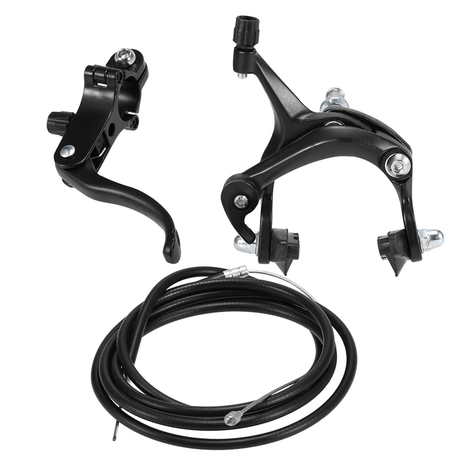 Front / Rear Fixie Bike Brake Kit Road Bike Cruiser Brake Set Bike Caliper Brake Kit Side Pull Brake Set