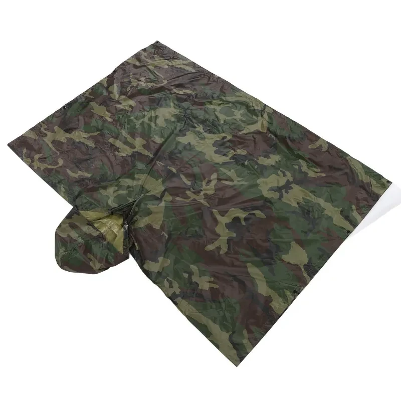 NEW Waterproof Army Hooded Ripstop Hunting Camping Hiking Military Rain Poncho