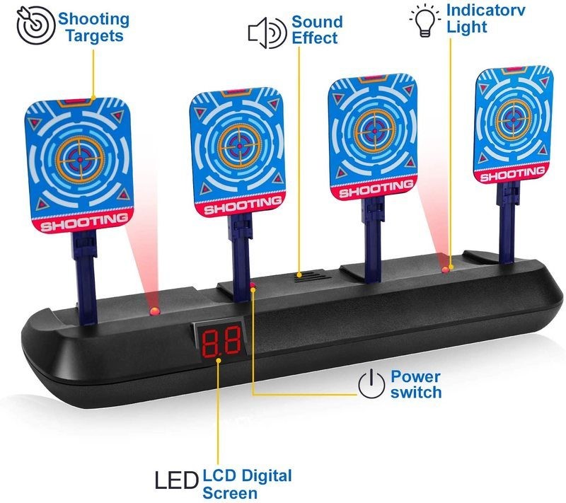 Shooting Target for Nerf Gun Electronic Scoring Auto Reset Targets