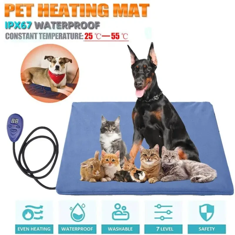 Electric Pet Heat Pad Waterproof Heating Mat For Cat Dog Bed,Chew Resistant