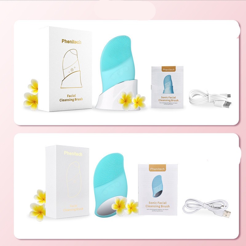 Wireless Charging Silicone Face Brush