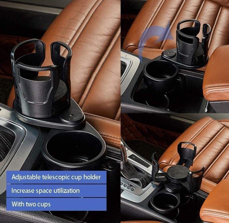 Coffee Beverage Cellphone Food Car Cup Holder Expander Adapter
