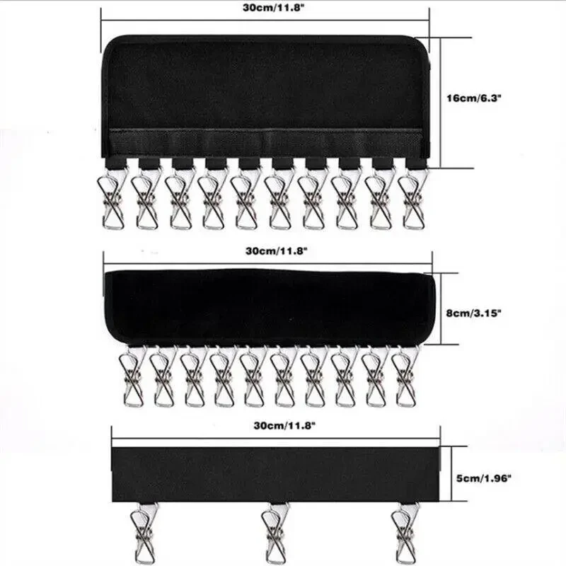 2PCS 10 Clips Door Cap Rack Baseball Hat Holder Closet Hanger Storage Organizer
