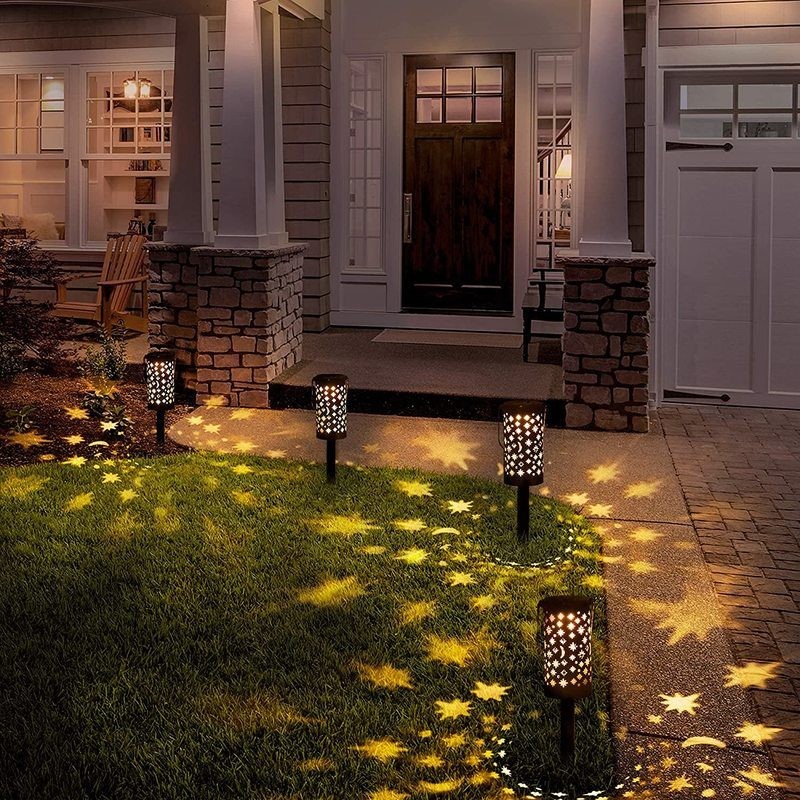 6 x Solar Lights Outdoor Garden Torch Lamps