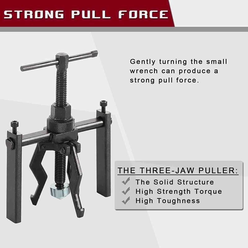 Bearing Puller 3 Jaw Pilot Bearing Remover Bushing Extractor Tool