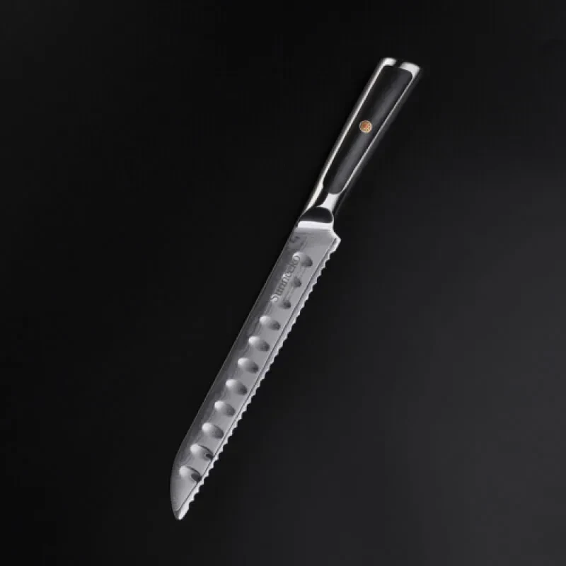 Bread Knife 8 Inch Damascus Steel Professional Serrated Cake Knife