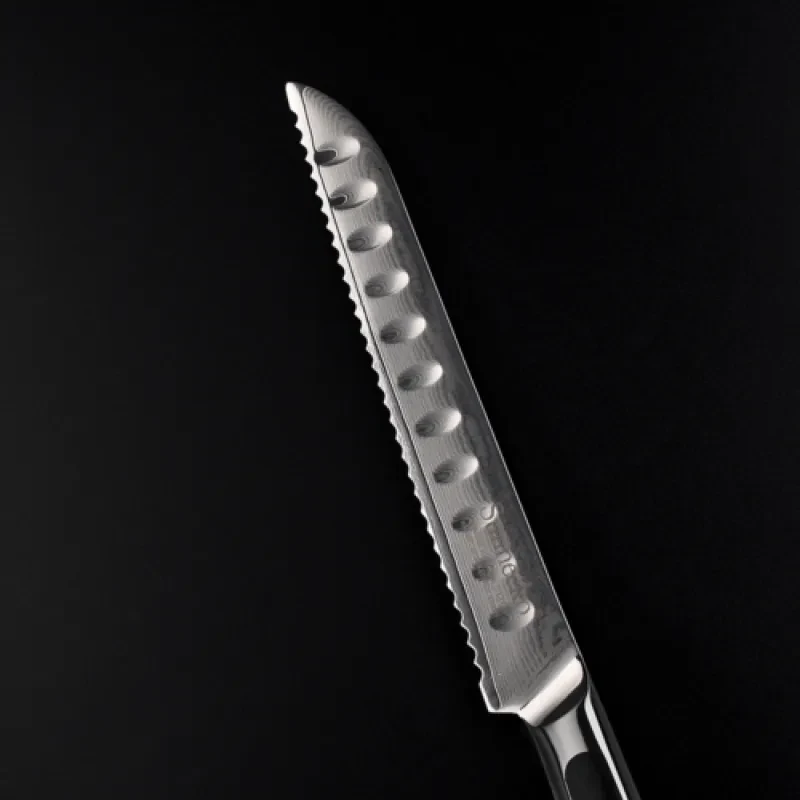 Bread Knife 8 Inch Damascus Steel Professional Serrated Cake Knife