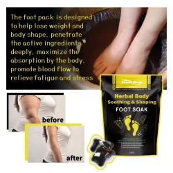 South Moon Herbal Body Soothing & Shaping Foot Soak, Firming Thigh Muscle Shaping Gel Foam Foot Pack
