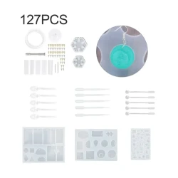 Silicone Earring Pendant Mold Necklace Jewelry Resin Mould Casting Craft Tool