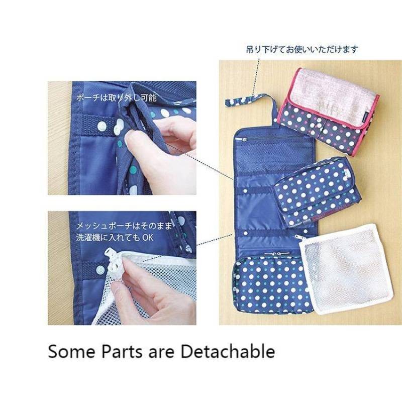 Makeup Travel Bag Cosmetic Storage Bag Hanging Toiletry Wash Organizer Pouch