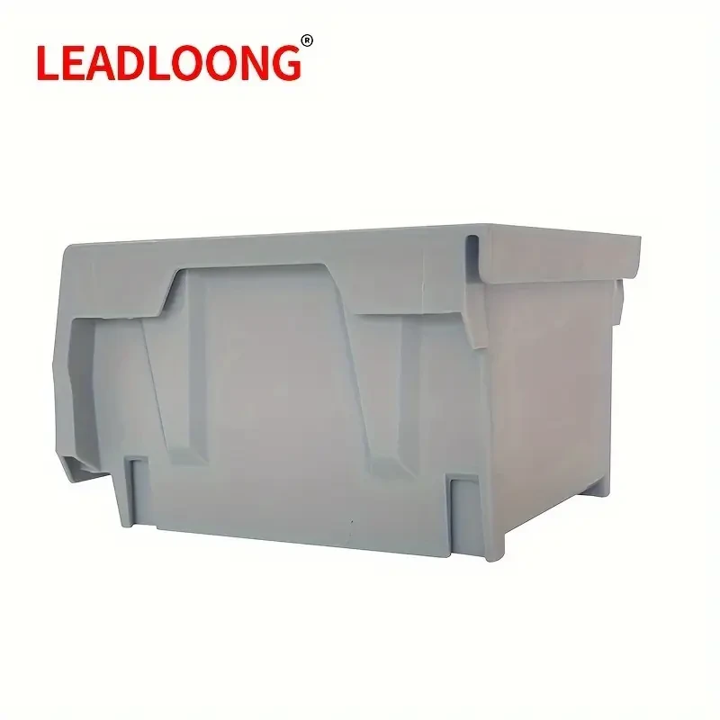 24pcs Gray Stackable Plastic Storage Box,