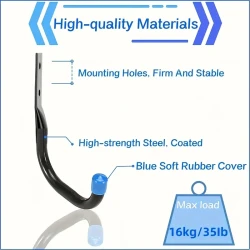 10-Pack Heavy-Duty Metal Garage Storage Hooks