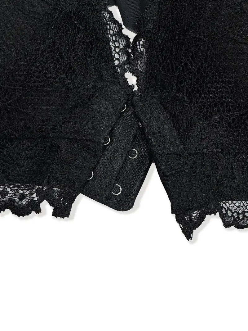 Pack Women'S Front Closure Bras, Luxury Lace V-Neck with Wide Straps