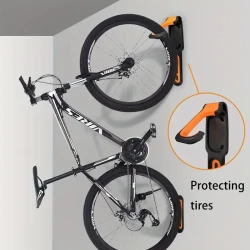 Space-Saving Folding Bicycle Wall Hook