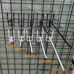 20pcs Adjustable Metal Grid Wall Hooks