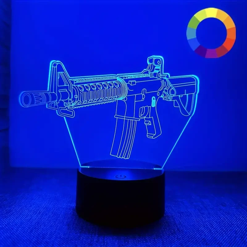 Creative Gun Shape Night Light Gift Light Desk Lamp