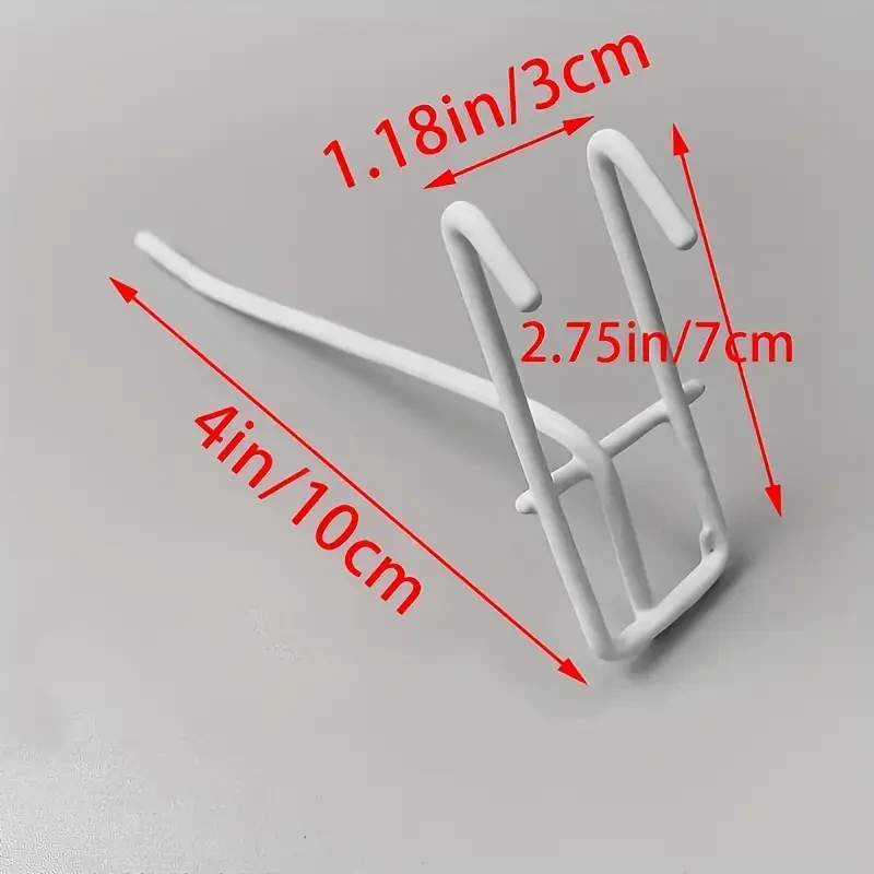 20pcs Rust-Resistant Iron Grid Rack Hooks
